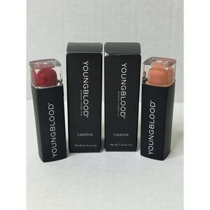 Youngblood Sierra Sunset & Bistro Lipstick 4 grams Women's Makeup, 2 Pack *NEW